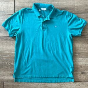 Men’s Southern Tide teal Skipjack cotton pique polo, size XL